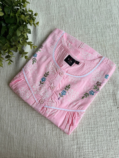 L and XL size Soft Poly cotton Nighty
