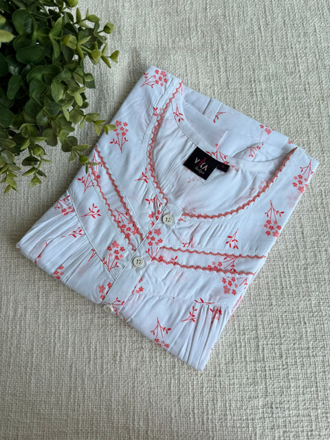 L and XL size Soft Poly cotton Nighty