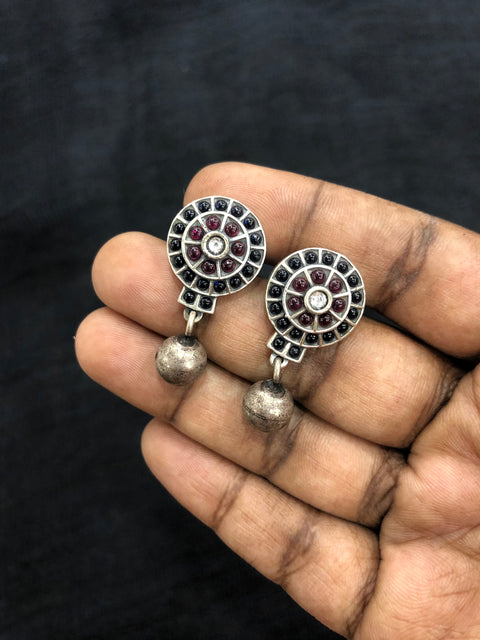 925 silver Blue stone earring