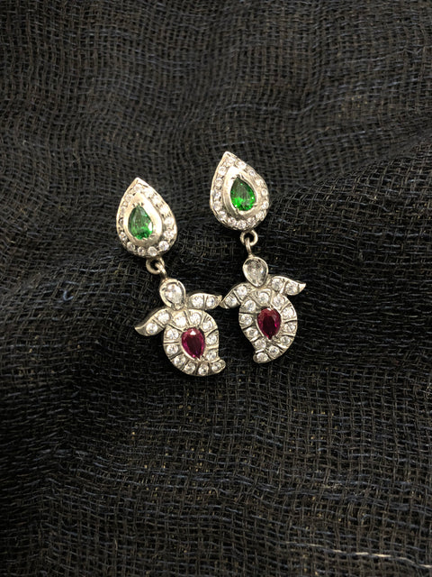 925 silver Stone hanging earring